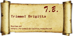 Trimmel Brigitta névjegykártya